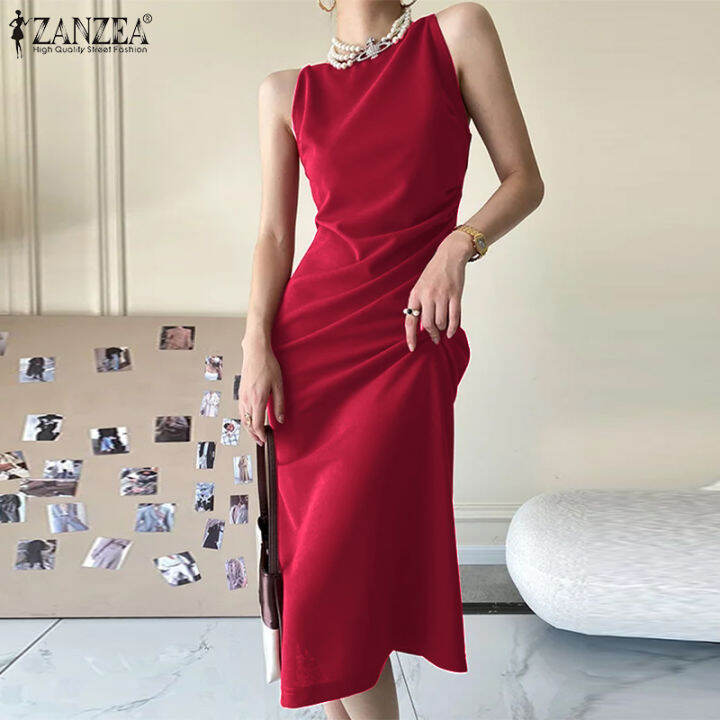 Elegant sleeveless cheap dresses