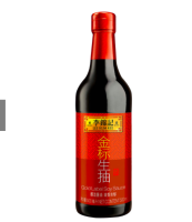 ซอสถั่วเหลืองมาตรฐาน 500ml ทอง Lee Kum Kee李锦记金标生抽