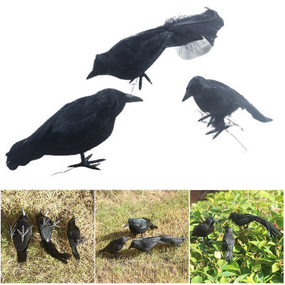 Halloween Crow Decoration Realistic Birds Ornament Creative Party Props for HomeHalloween Crow DecorationRealistic Birds Ornament, Creative Party Props, Not Easy to Fade, Durable, Reusable, LightweightHome, Garden, Courtyard