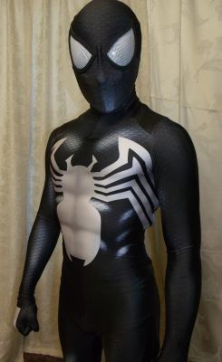 Black Venom Symbiote Suit Adults Kids Spiderman 2 Superhero Cosplay Costume Spidey Zentai Halloween Bodysuit Man Boys