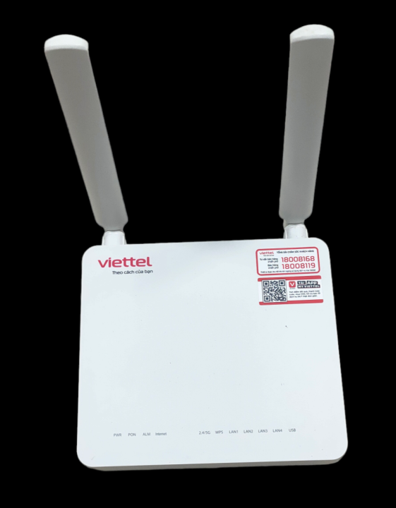 Modem wifi DASAN H646GMV hai băng tần 2.4GHz và 5GHz băng thông lên đến 1.2 Gbps. Dùng làm bộ