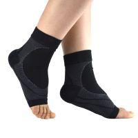 【CW】 1 Compression Ankle Sleeves Protectors Knitted Cycling Socks Supports Brace Guard Gym Weightlifting