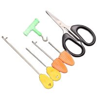 6pcs Carp Fishing Tools Baiting Needles Boilie Bait Drill Scissors Knot Puller Splicing Needle Accessories Of Carp Fishing