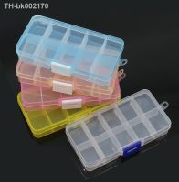 ◑▩♣ 10 Slots Separable Colorful Portable Jewelry Tool Storage Box Container Ring Electronic Parts Screw Beads Organizer Plastic Box