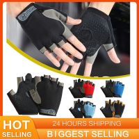 ◇ Cycling Gloves Anti-slip Palm Protector Breathable Half Finger Anti-shock Fitness Ciclismo Men Women Bike Bicycle Cycling Gloves