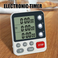 Digital Kitchen Timer With Memory Function Large LCD Display 3 Independent Timing Time Manager for Cooking Exercise GRSA889