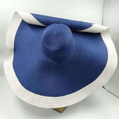 หมวกฟางพังค์สีขาวสำหรับผู้ชายและผู้หญิง,หมวกบังแดดหมวกปีกกว้างใหญ่25ซม. หมวกบังแดดระบายอากาศสำหรับฤดูร้อนบางเฉียบหมวกและหมวกสำหรับเดินทางหมวกฟาง