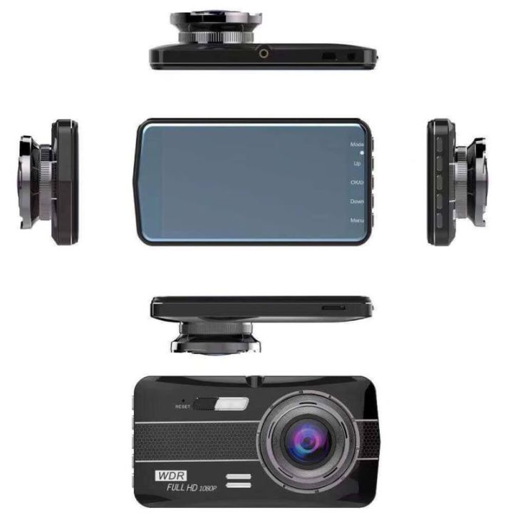 กล้องติดรถยนต์หน้าหลังsuper-hd-touch-screen-รุ่น-gt28-ความคมชัด-1080p-จอทัชสกรีน-4นิ้ว-ipsความคมชัด-1080p-กลางคืนชัดมากระบบ-hdr-รองรับเมมได้-32gb-เมนูไทย
