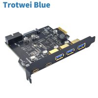 ประเภท C USB Gen1ฮับ USB การ์ด PCIE USB 3.0 PCI บอร์ดด่วน PCI PCI-E PCI E USB 3อะแดปเตอร์ตัวคูณ USB3คอนโทรลเลอร์3.1อะแดปเตอร์เพิ่มการ์ด FJK3825