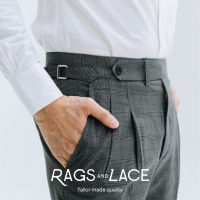 Rags and Lace กางเกง Glen Check Lower Lace ผ้า premium wool สี Grey