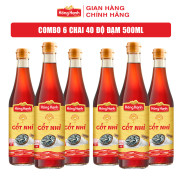 COMBO 6 chai Nước mắm truyền thống Phú Quốc Hồng Hạnh Cốt Nhỉ 40 độ đạm