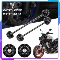 Rear Front Axle Fork Crash Slider For YAMAHA MT-07 FZ-07 2014-2021 MT07 FZ07 MT09/SP FZ09 Motorcycle Wheel Protector MT FZ 07 09 Printing Stamping