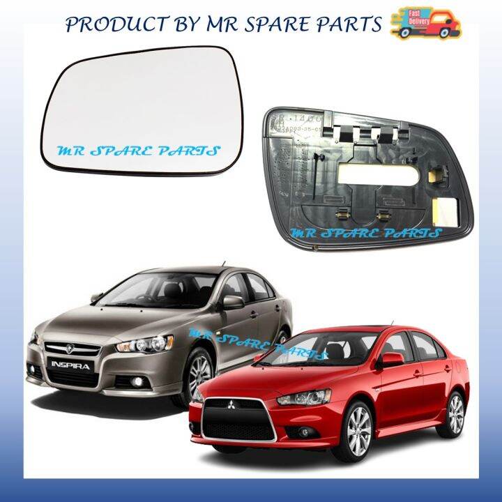 PROTON INSPIRA MITSUBISHI LANCER SIDE MIRROR GLASS (ORIGINAL) Lazada