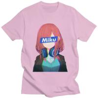 Miku Nakano 5 Toubun No Hanayome T Shirt Men Cotton Tshirt Leisure Tee Tops Short Sleeved The Quintessential Quintuplets