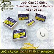 Lưỡi Câu Cá Chinu Coastline Diamond Carbon Hộp 100 Cái Câu Cá Tra Trê Chim