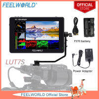 FEELWORLD LUT7S 7นิ้ว2200Nits 3D LUT หน้าจอสัมผัสกล้อง DSLR Field Monitor 3G-SDI 4K HDMI อินพุตเอาต์พุต1920X1200 IPS แผง