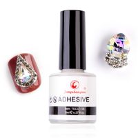 Fengshangmei 8ml Glue for Foil Nail Decal Glue Art Design Stickers Glue White Adhesive For False Nail With Brush Adhesives Tape