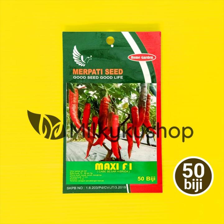 Benih Merpati Seed Maxi F1 Cabe 50 Biji Sachet Kemasan Pabrik Lazada