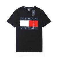 original American genuine Tommyhilfiger Tommy mens large print short-sleeved summer casual cotton T-shirt new