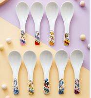 Fashion Tableware Cutlery Cookware Cartoon ceramics Kitty Gifts Fork Spoon set Stainless Steel Tableware Dinnerwear Sets Serving Utensils