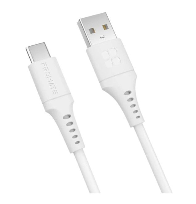 charger-cable-สายชาร์จ-promate-usb-a-to-usb-c-powerlink-ac120-1-2-meter-white