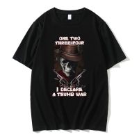 One Two Three Four I Oeclare A Thumb War T Shirts Epic Skull Man Declares Thumb War Graphic T-shirt Male Fashion Casual Tshirt