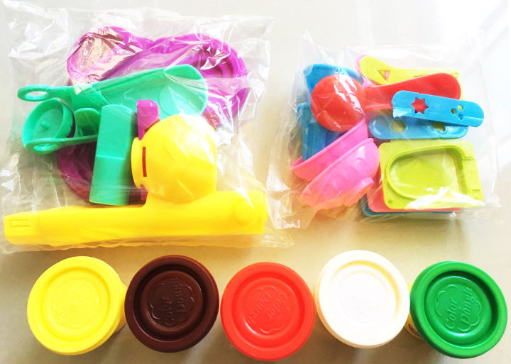 แป้งโดว์-แป้งโดว์เด็ก-ชุดแป้งโด-พร้อมตัวปั้ม-ดินน้ำมัน-สำหรับเด็ก-ของเล่นเด็ก-ศิลปะและแป้งปั้น-งานฝีมือ-ชุดแป้งโดว์กล่อง-color-dough-69ok-shop