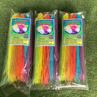 ขนมจีนอบแห้ง 7 สี ขนาด 200 กรัมขนาด 3 ห่อ 100 บาท