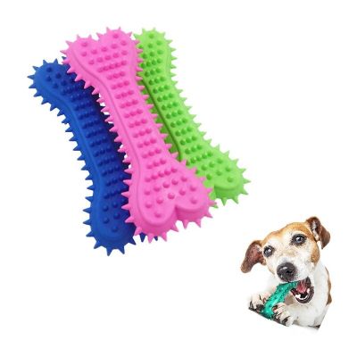 Pet Dog Chew Toys TPR Toy Love Heart Bone Molar Tooth Cleaning Dog Soft Rubber Toothbrush Puppy Dental Care Accessories