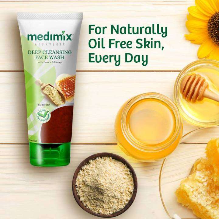 MEDIMIX DEEP CLEANSING FACE WASH WITH BESAN HONEY RV Lazada