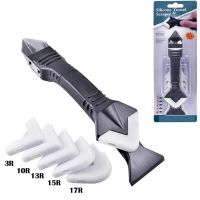 【YF】 5in1 Silicone Scraper Glue Caulk Remover Sealant Finisher Grout Tools Floor Set Accessories