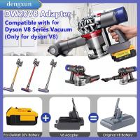 DENGXUN อุปกรณ์จ่ายไฟสำหรับ Dyson ตัวแปลงแบตเตอรี่ Dewalt อะแดปเตอร์ที่ใส่แบตเตอรี่แบตเตอรี่ลิเธียมไอออน