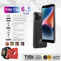 TIMI T30 โทรศัพท์มือถือ จอใหญ่ 6.5 นิ้ว แบตเตอรี่ 4000mAh กล้อง 13MP | ประกันศูนย์ไทย 8 เดือน (4+64GB) Black / สีดำ