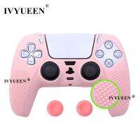 IVYUEEN Studded ฝาครอบป้องกัน Skin สำหรับ PlayStation 5 Dualsense ตัวควบคุม PS5เคสซิลิโคนเหมาะสำหรับที่ชาร์จของแท้เคส BHK3721ครอบคลุม