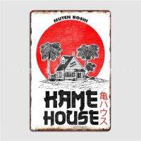 Kame House โปสเตอร์เมทัลมีคราบแดงส่วนบุคคลบาร์ตกแต่งโรงรถของสโมสรโปสเตอร์ดีบุกปาร์ตี้