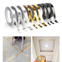 Gold black Self-Adhesive Stickers Tape Floor Wall Strip Seam Sticker Decoratio 50M