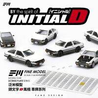 Fine Model 1/64 Initial D Metal License Plate Expertise Detail-up Parts For Model Car Racing Vehicle Toy Small Scale