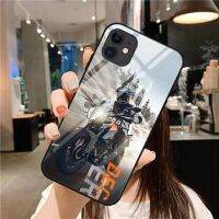 เคสสำหรับไอโฟนโทรศัพท์กันกระแทก KTM 14 /Pro/plus/pro Max/ 13/12/11-กระจกป้องกัน