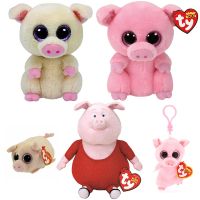 【A Great】 Ty Beanie Gunter PiggleyGlitter ตาโตหมู Piggy PlushCute Softener ของเล่นเด็ก39; SGifts