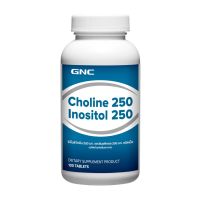GNC Choline 250mg and Inositol 250 mg 100 Tablets  "โคลีนและอิโนซิทอลXสมองและระบบประสาท"