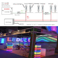 50pcs 12mm WS2812 2811 IC RGB pixel LED string DC 5V 12V IP68 waterproofChristmas holiday Outdoor lighting lights string