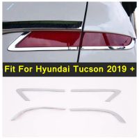 ไฟตัดหมอกด้านหลังโคมไฟ Garnish Streamers ด้านนอก Foglight ฝาครอบ Trim Kit Fit สำหรับ Hyundai Tucson 2019 2020รถอุปกรณ์เสริมภายนอก