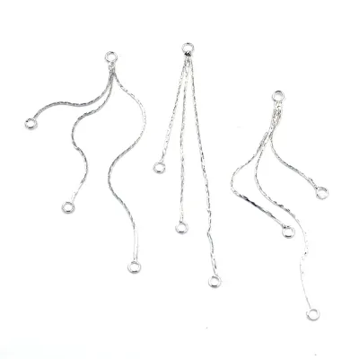 Silver Chain Connector Jewelry Making Earring Dangles Jewelry Making - 10pcs - Aliexpress