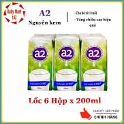 Date 2.2024 Lốc 6 Hộp Sữa A2 Nguyên Kem Dạng Nước 200ml