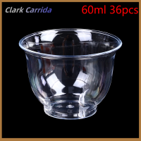 [Clark Carrida] ทัมเบลอร์พลาสทิกถ้วยเจลลี่แก้วช็อตพลาสติกใสขนาด30 36 50ชิ้น