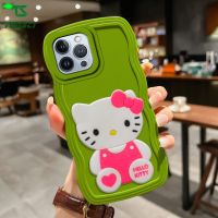 3D น่ารักการ์ตูน Hello Kitty เคสโทรศัพท์สีลูกกวาด HP ฝาหลัง TPU แบบนิ่มสำหรับ OPPO A58 A78 A77S A54 A55 A57 A16 A32 A36 A5S A31 A12 A15S A33 A3S A96 A92 A5 A11K 2020 A9 2020