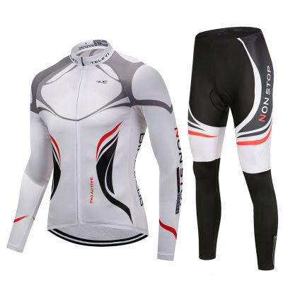 EYI White Men Women Bike Long jersey Pro Team Cycling clothing Riding Top Women MTB Ropa Ciclismo Maillot Long Sleeve Shirts