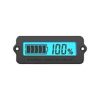 Limited Time Discounts! 12V LY6W Lead Acid Battery Capacity Indicator Blue Green LCD Digit Display Meter Lithium Battery Power Level Detector Tester