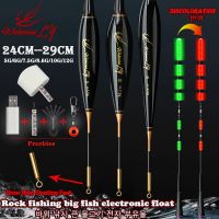 2022New Big Carp GravitySensor Rock Fishing Float Luminous Electrons Turn Red Float+USBchargingSuit High Sensitivity Accessories Accessories