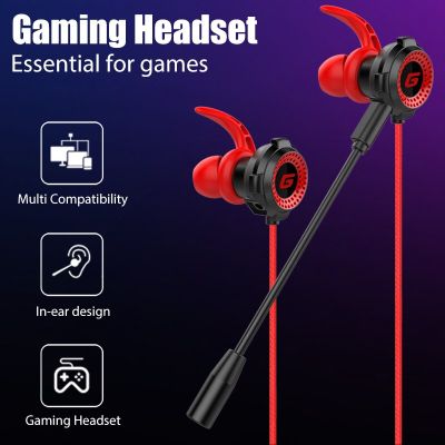 G20 Gaming Earphones In-Ear Headphones Stereo Headset Computer Notebook Universal Wired Headset Cool Waterproof With Microphone